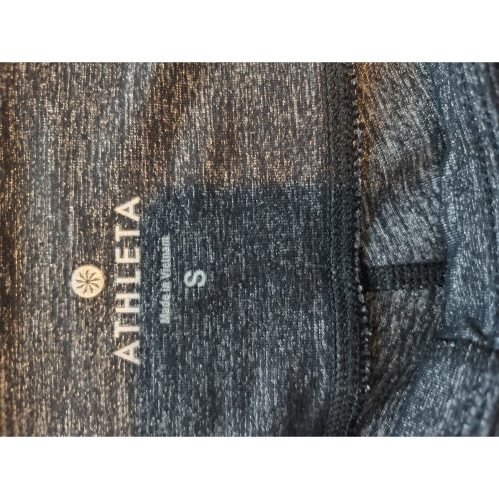 Athleta Be Free Knicker Space Dye Gray Cropped Leggings Capris Womens Smalll 2l - Picture 3 of 4